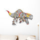 Robot Tyrannosaurus Rex Dinosaur Vector Illustration Wall Decal