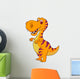 Cute dinosaur cartoon Wall Decal