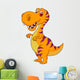Cute dinosaur cartoon Wall Decal