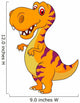 Cute dinosaur cartoon Wall Decal