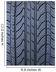 Luxury car tire tread Wall Mural