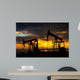 Oil pump. Oil industry equipment Wall Mural