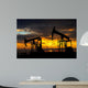 Oil pump. Oil industry equipment Wall Mural
