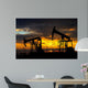 Oil pump. Oil industry equipment Wall Mural