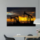 Oil pump. Oil industry equipment Wall Mural