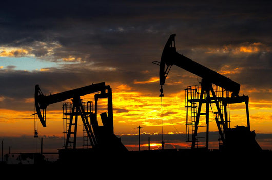 Oil pump. Oil industry equipment Wall Mural