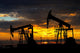 Oil pump. Oil industry equipment Wall Mural