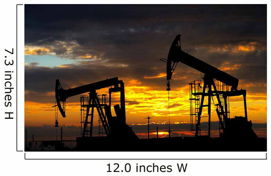 Oil pump. Oil industry equipment Wall Mural