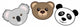 Three Faces Wall Decal