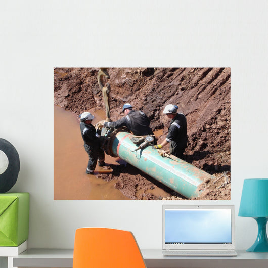 pipeline construction Wall Mural