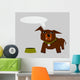 Dog with Empty Food Wall Decal