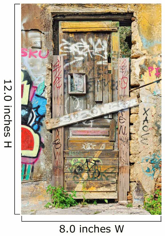 Weathered Barricaded Door and