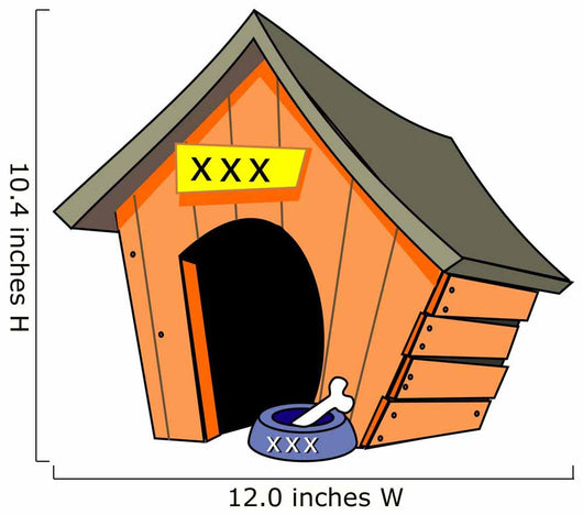 EMPTY DOG HOUSE Wall Decal