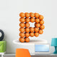 Letter P basketball Wall Decal