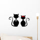 Black Cats Wall Decal