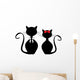 Black Cats Wall Decal