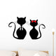 Black Cats Wall Decal