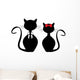 Black Cats Wall Decal