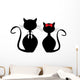 Black Cats Wall Decal