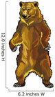 grizzly bear Wall Decal