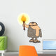 Caveman With A Torch Wall Mural