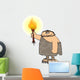 Caveman With A Torch Wall Mural