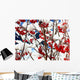 Winter red berries Wall Mural
