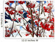 Winter red berries Wall Mural