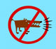 Dog Barking Prohibited Sign Wall Mural