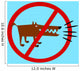 Dog Barking Prohibited Sign Wall Mural