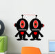 Alien Couple Holding Hands Wall Decal