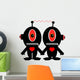 Alien Couple Holding Hands Wall Decal