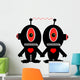 Alien Couple Holding Hands Wall Decal