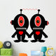 Alien Couple Holding Hands Wall Decal