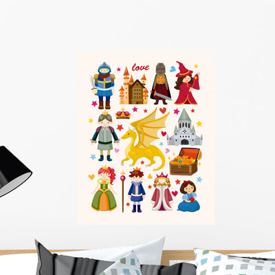 Set Fairy Tale Element shown on a wall