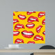 Lips seamless pattern Wall Mural