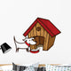 Dog with Bone Front Wall Decal