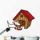 Dog with Bone Front Wall Decal