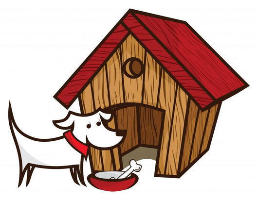 Dog with Bone Front Wall Decal