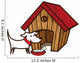Dog with Bone Front Wall Decal
