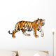 Orange Cartoon Tiger Wall Decal