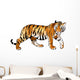 Orange Cartoon Tiger Wall Decal