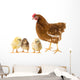 Chickens and Hen Wall Decal