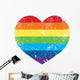 Pride Rainbow Heart Wall Decal