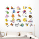 Alphabet Wall Decal Sticker Set