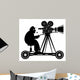 Camera man, vector illustration Wall Decal