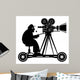 Camera man, vector illustration Wall Decal
