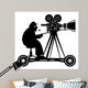 Camera man, vector illustration Wall Decal