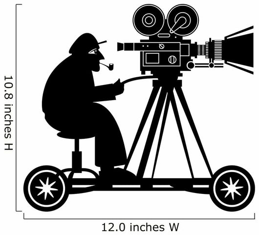 Camera man, vector illustration Wall Decal