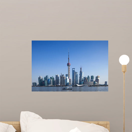 Shanghai TV tower  and Lujiazui, Landmark Wall Mural